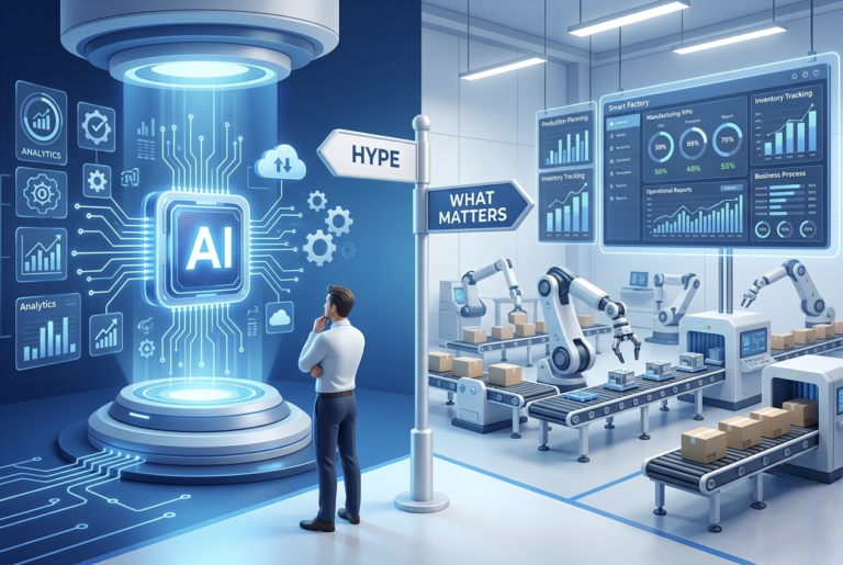 Why AI Is Overhyped for Manufacturing: 4 Critical Truths Every Manufacturer Should Know